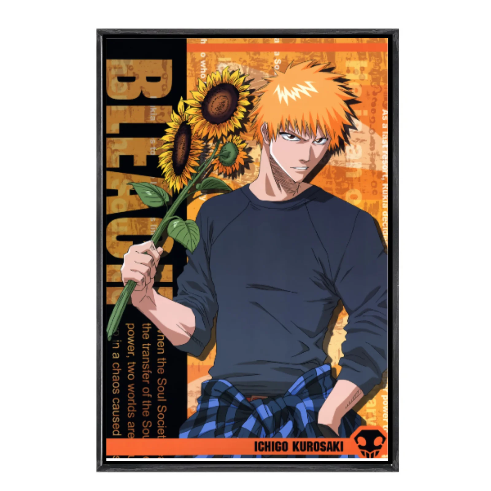 

Японская манга, многоразмерный холст, постер в двойной рамке, настенное искусство, домашний декор отбеливателя для гостиной, спальни