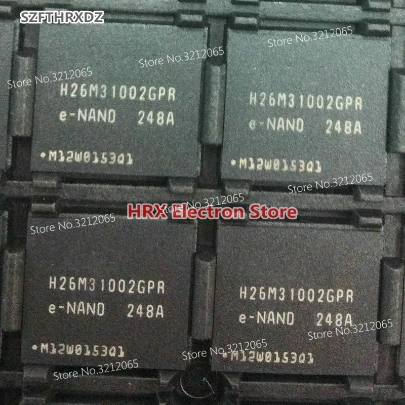 100% New Original H26M31002GPR BGA 4GB EMMC H26M31002