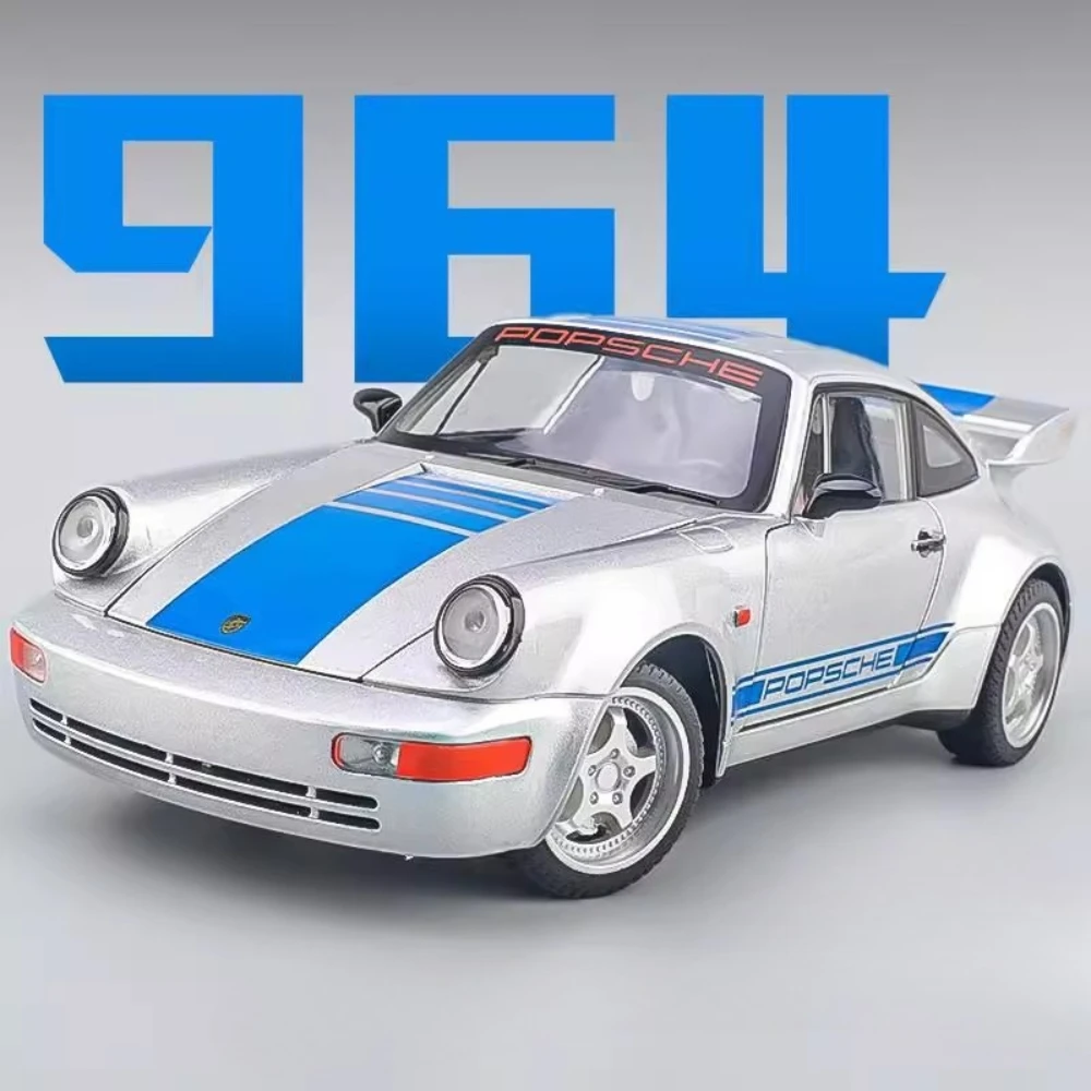 

1:24 911 Carrera RS винтажный автомобиль 964 модель игрушки металлические литые двери открытые амортизирующие модели транспортных средств моделирование подарки для мальчиков