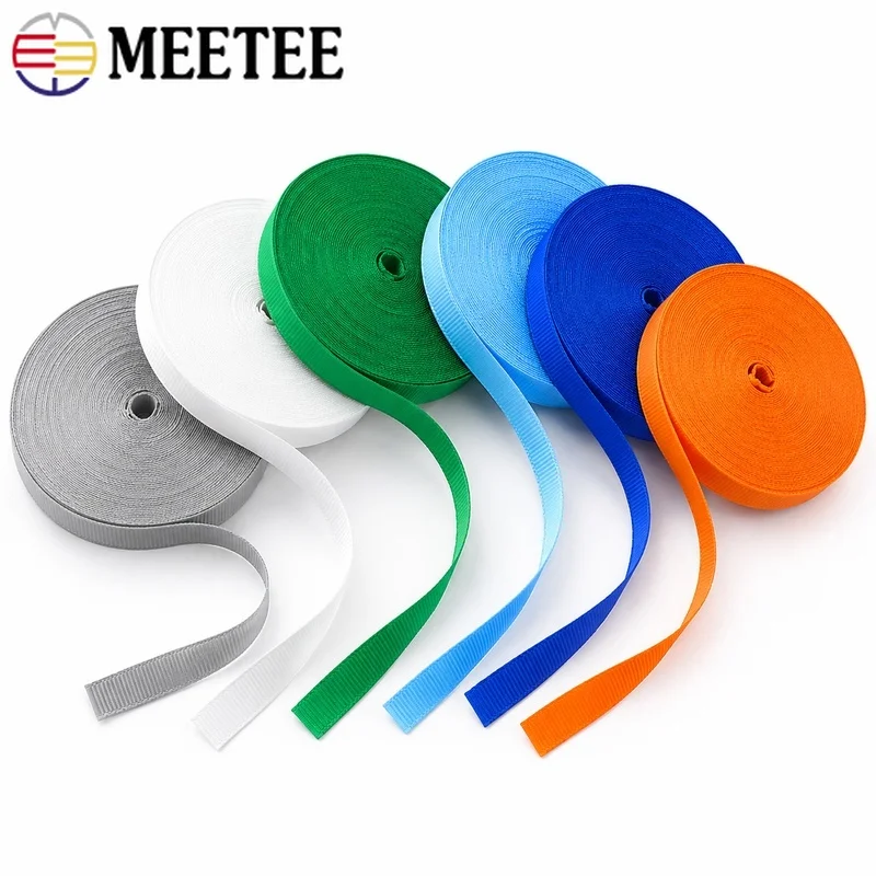 45Meters 10mm Nylon Webbing Ribbon Durable Bias Tape for ID Cards Lanyards Clothing Straps Handmade Sewing Craft Accessories DIY