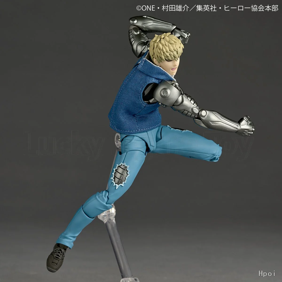 【متوفر】KAIYODO Revoltech مذهلة YAMAGUCHI One-Punch Man Genos Action Figures Collection نموذج هدية مزخرفة
