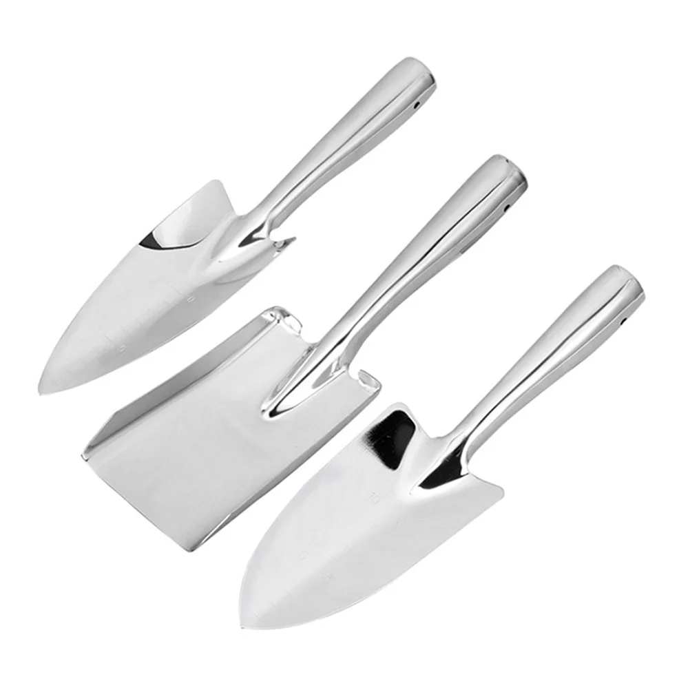 

3pcs Stainless Steel Gardening Tools Large Hand Shovels Eco Trowel Planting Fruit Portable Garden Tools Set Kids Seniors