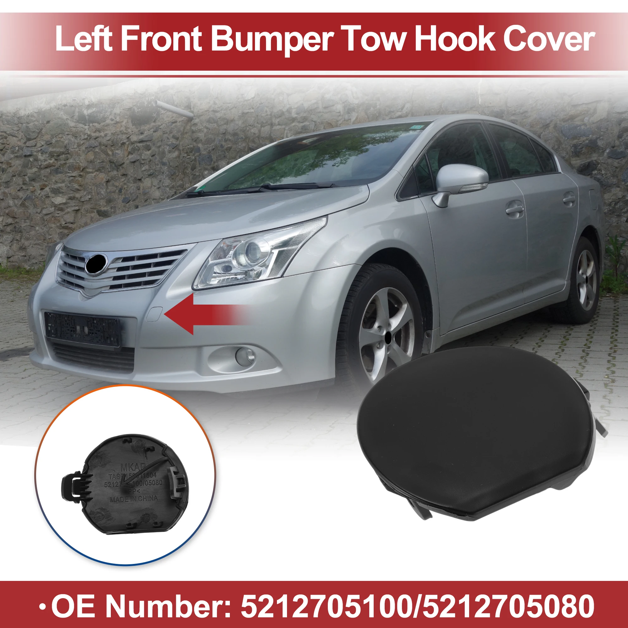 

X Autohaux левая передняя крышка фаркопа автомобиля для Toyota Auris 2013-2015 No 5212702919