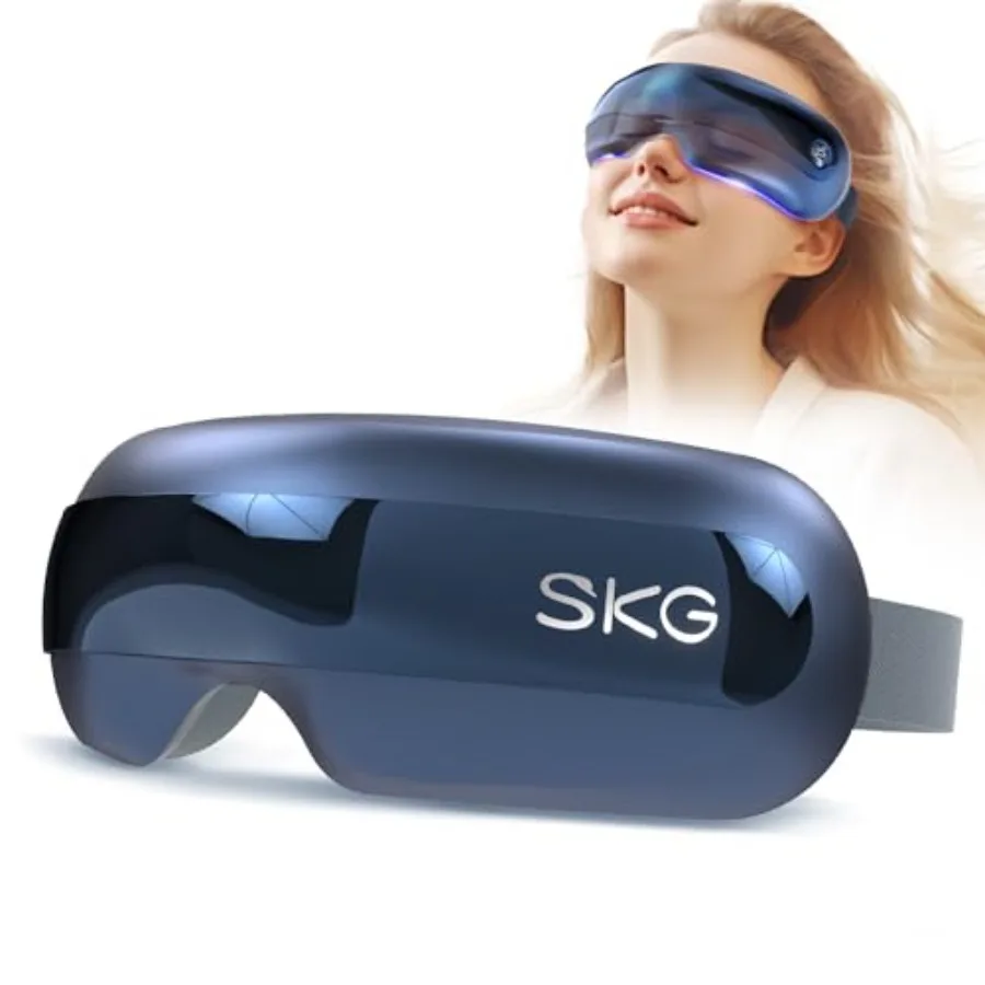 

Eye Massager with Heat Bluetooth Heated Eye Massager for Relief with Vision Window Music Soothing Eye Care to Relax Eyes Best G