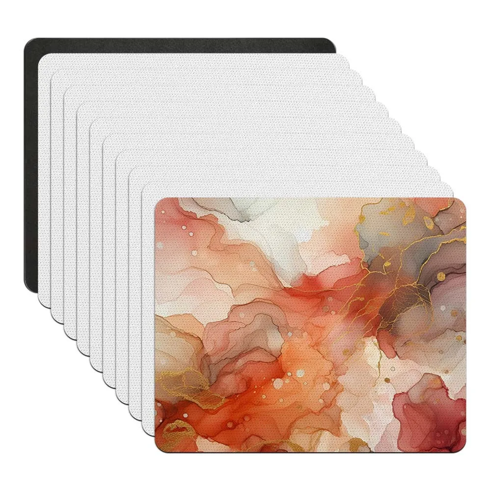 8pcs Sublimation Mouse Pad Blank Mousepad For Sublimation Transfer Heat Press Printing Crafts Non Slip