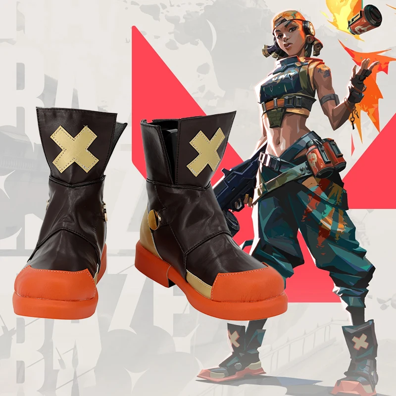 

Game Valorant Raze Cosplay Shoes,Role Play Performance Boots For Women Girls