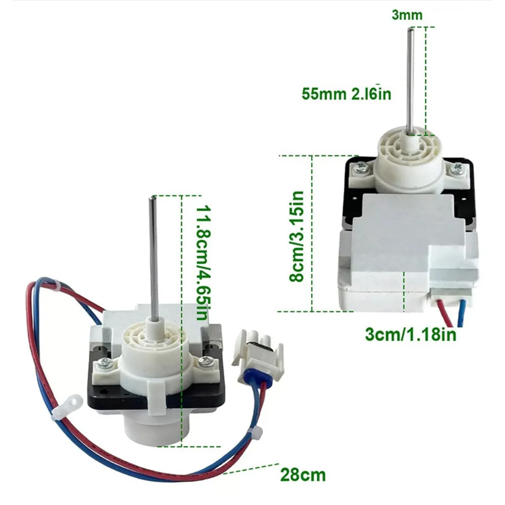 294D1233P002 Refrigerator Evaporator Fan Motor 115V 2.6W 60Hz - Compatible with MABE Fridge FDQC18MA5E