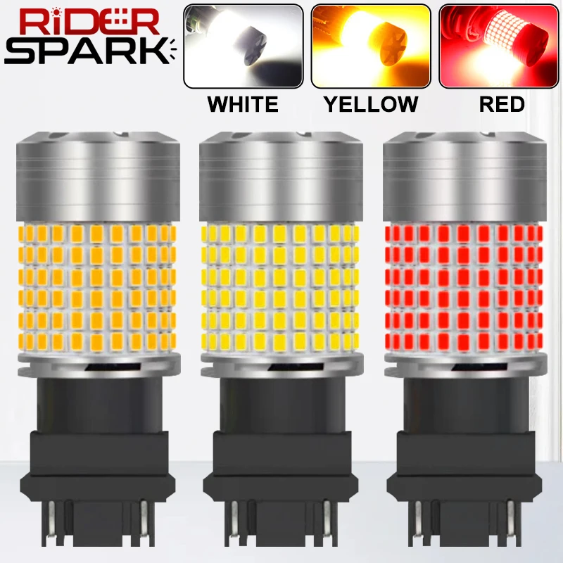 2pcs 1156 BA15S P21W BAU15S PY21W T20 7440 W21W 3157 1157 P21/5W W21/5W LED Bulbs 144smd Led 95% CanBus Lamp Turn Signal Light