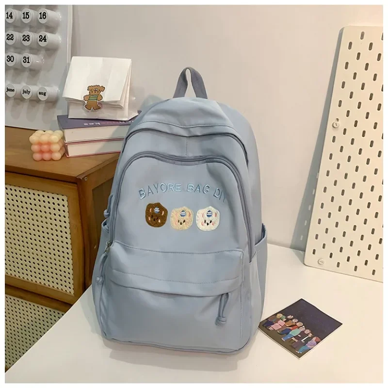 

Легкий милый рюкзак для кампуса для девочек, большой вместительный рюкзак для студентов, прочный рюкзак для мальчиков, студенческая плюшевая школьная сумка для щенков