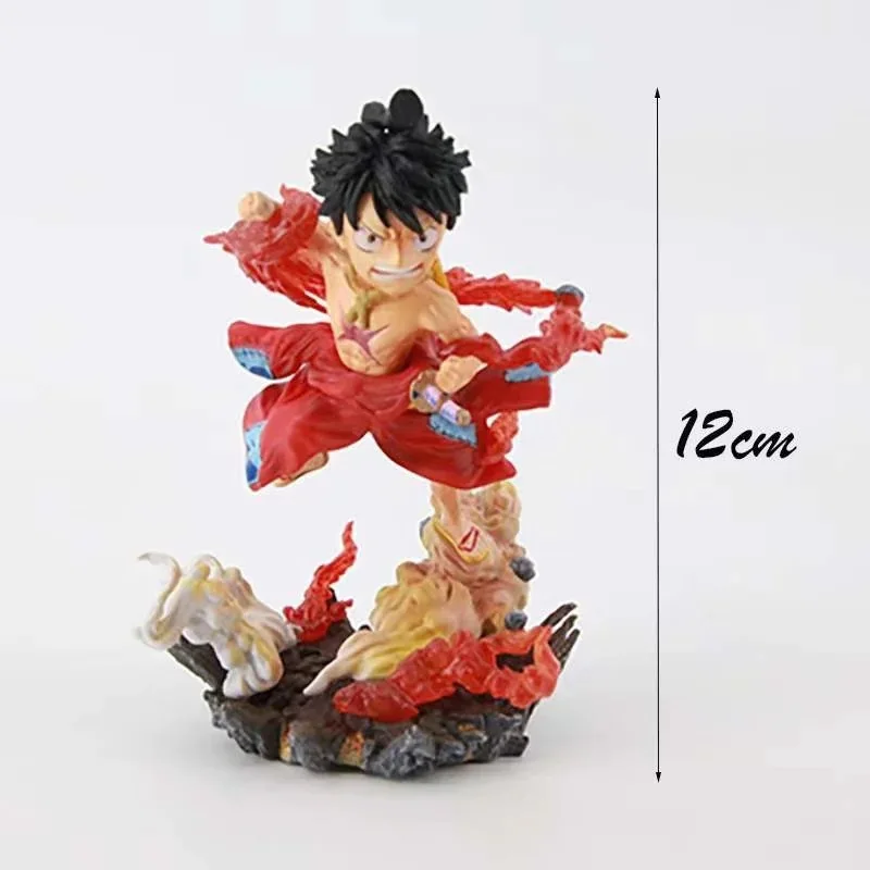 

One Piece Wano Country Kimono Fire Fist Luffy Straw Hat Luffy Figure Ornament Figure For Children's Gifts