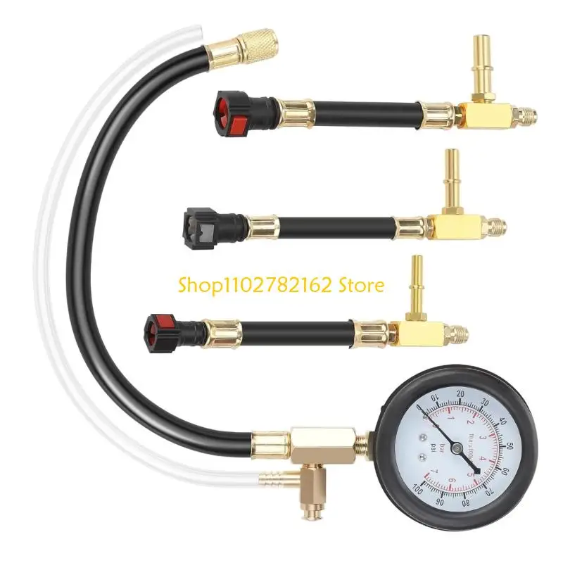 

547B Universal Automotive Gas Engine Pressure Gauge Set Suitable For Motorcycle And Car Repair Mechanics DIY Enthusiasts