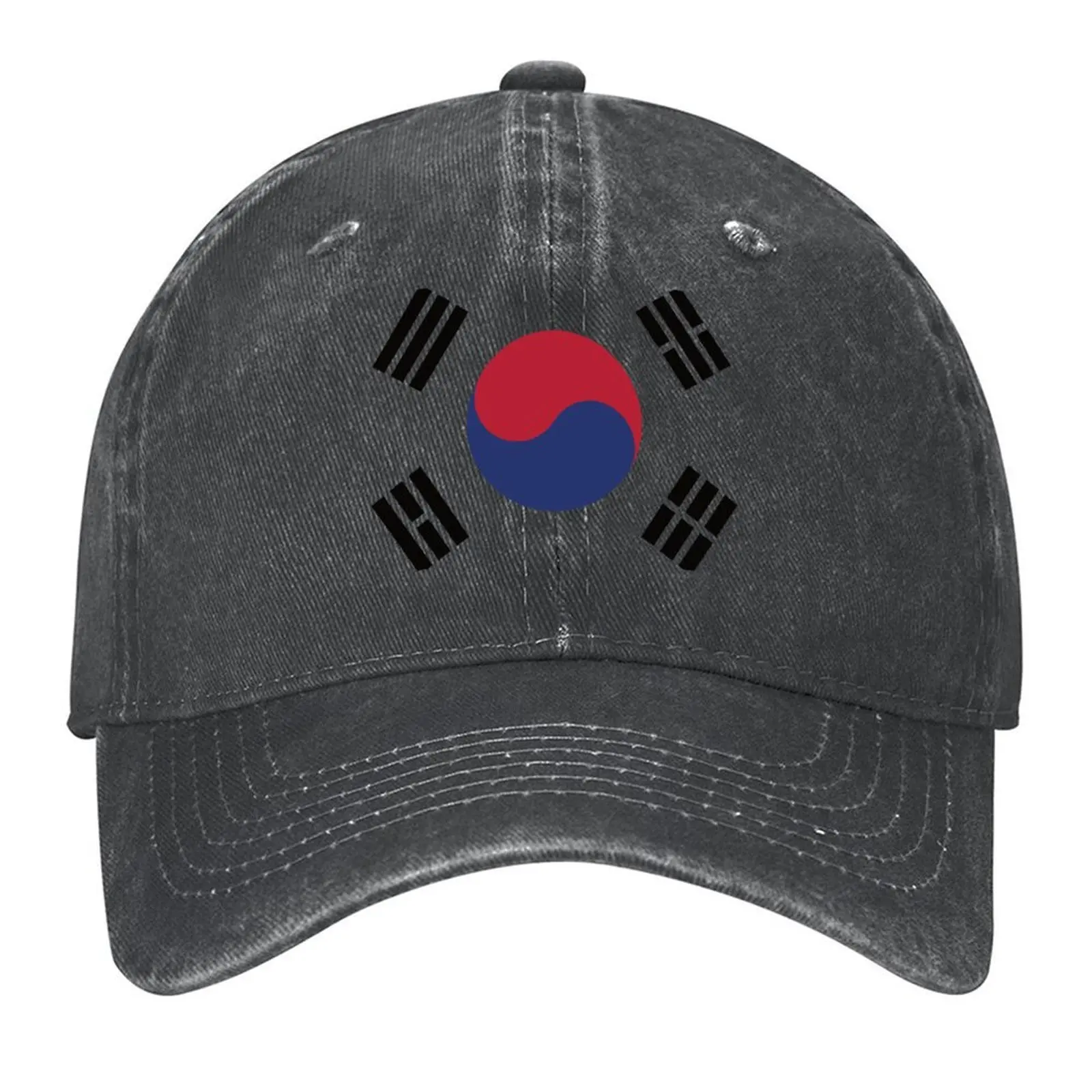 

Korea Flag Baseball Cap sailor cap for men Uv Protection Solar Hat Vintage men's big size hat Caps For Men Women's