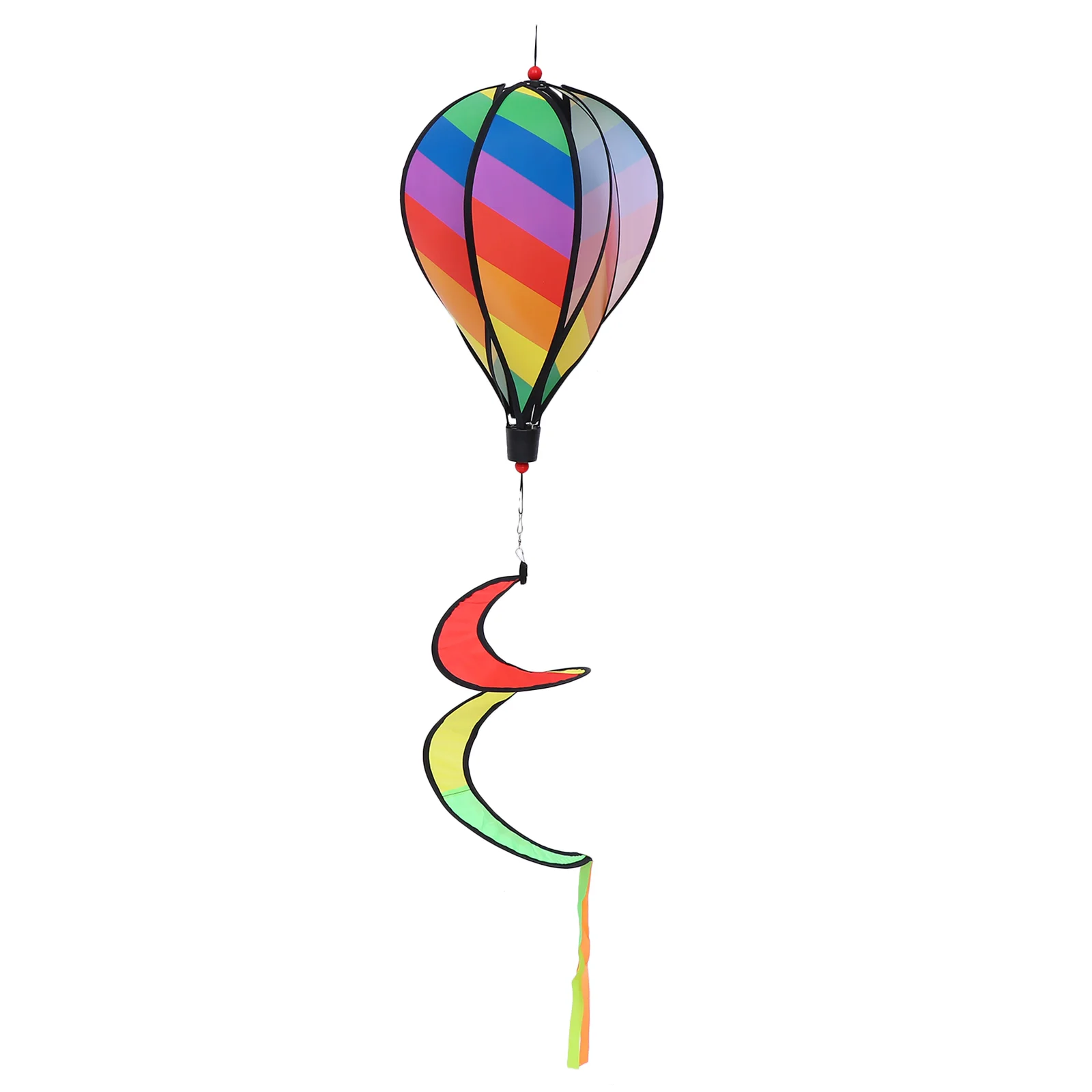 Hot Air Balloon Ornament Solar Power Lights for Outdoors Giant Pendant Garden Hanging Party Favor Supply Cloth Child Decoration