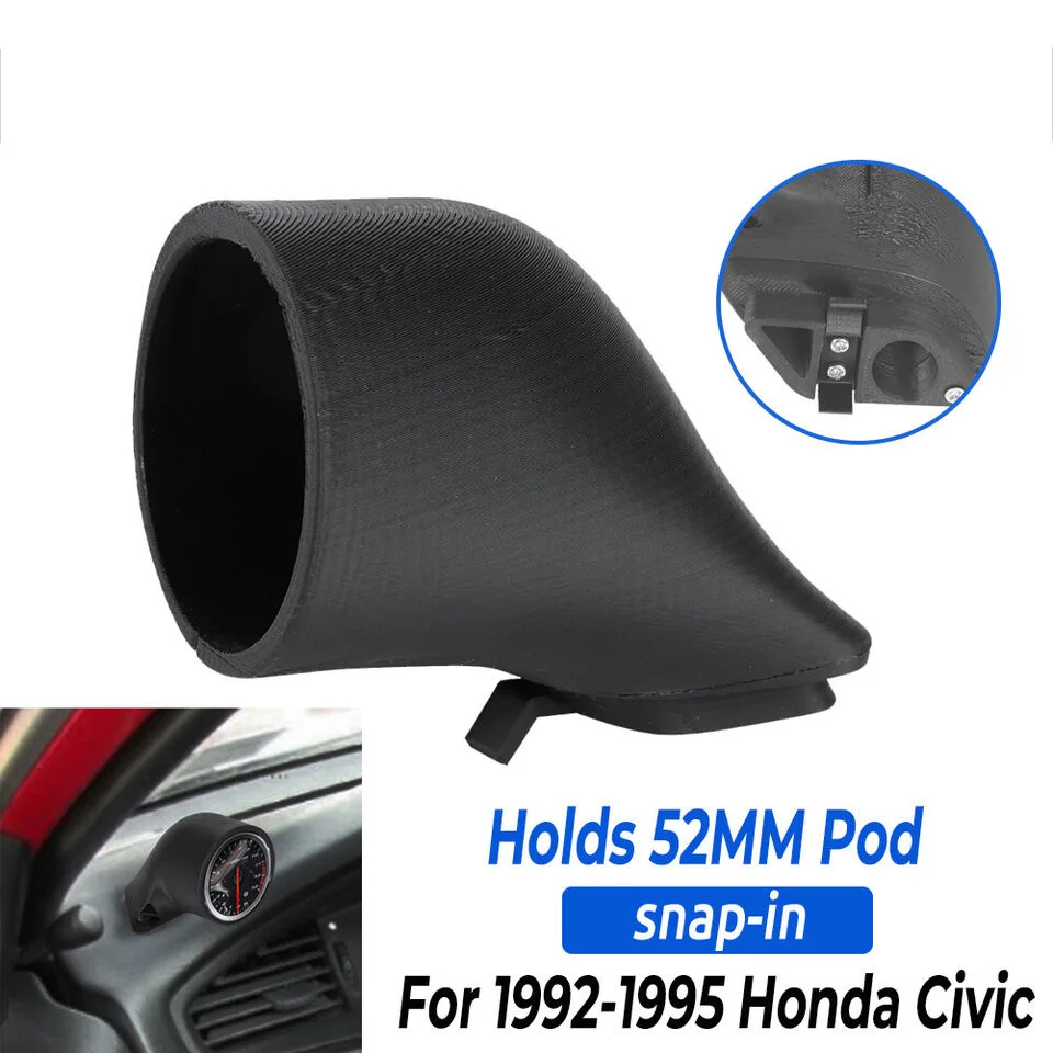 Gauge Pod Mount Holder Single For 92-95 Honda CIVIC EK Functional Window Vent