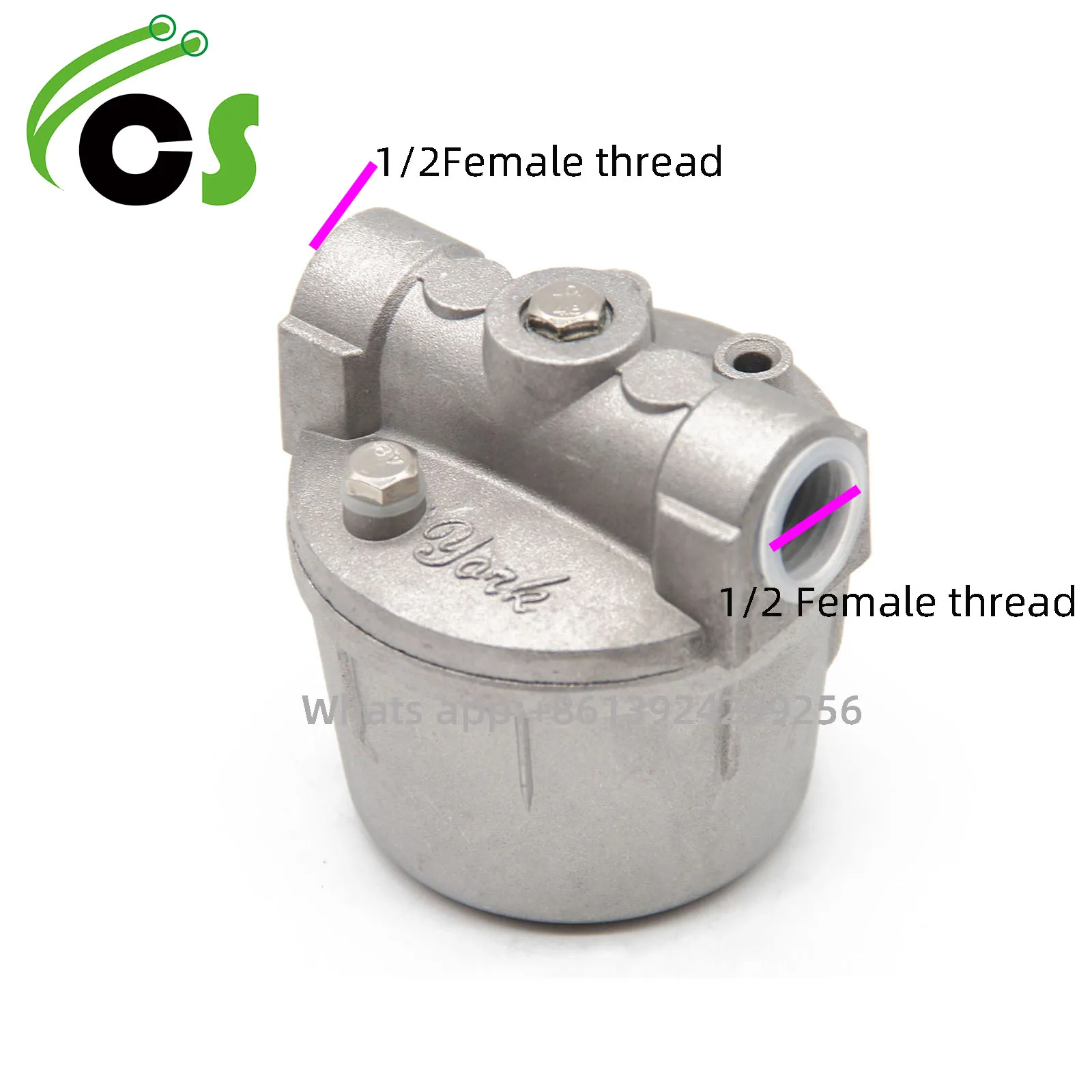 

CSBAO 1/2"-1/2" Aluminium Oil Filter Strainer YORK Oil Filter 120 Mesh Diesel Filter For Burner/Boiler