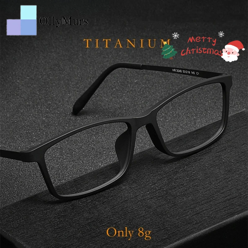 

OLLYMURS Сверхлегкие квадратные очки TR90 по рецепту, женские модные оптические очки с маленьким лицом из чистого титана, оправа для мужчинHR3048