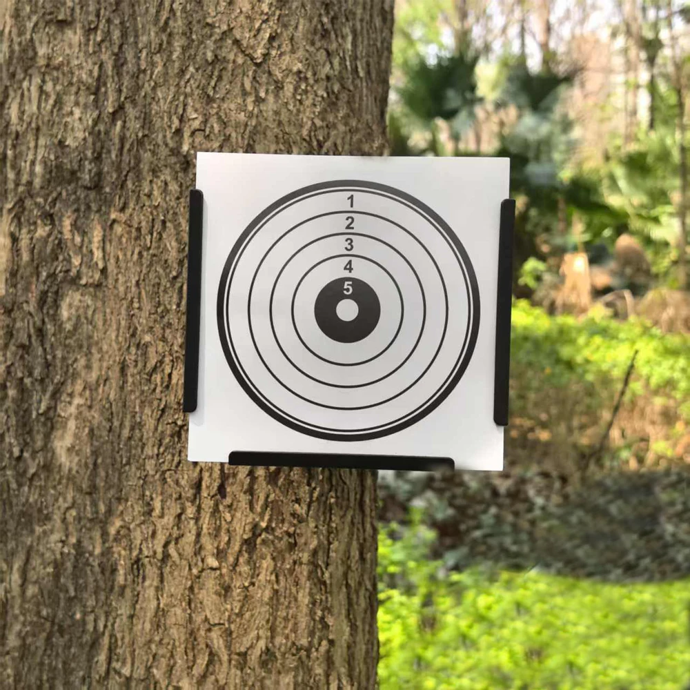 14*14*17 cm Trichterförmige Schießübungs-Zielbox mit Schleuder-Zielpapier (20 Stück im Lieferumfang enthalten) – Detail 8