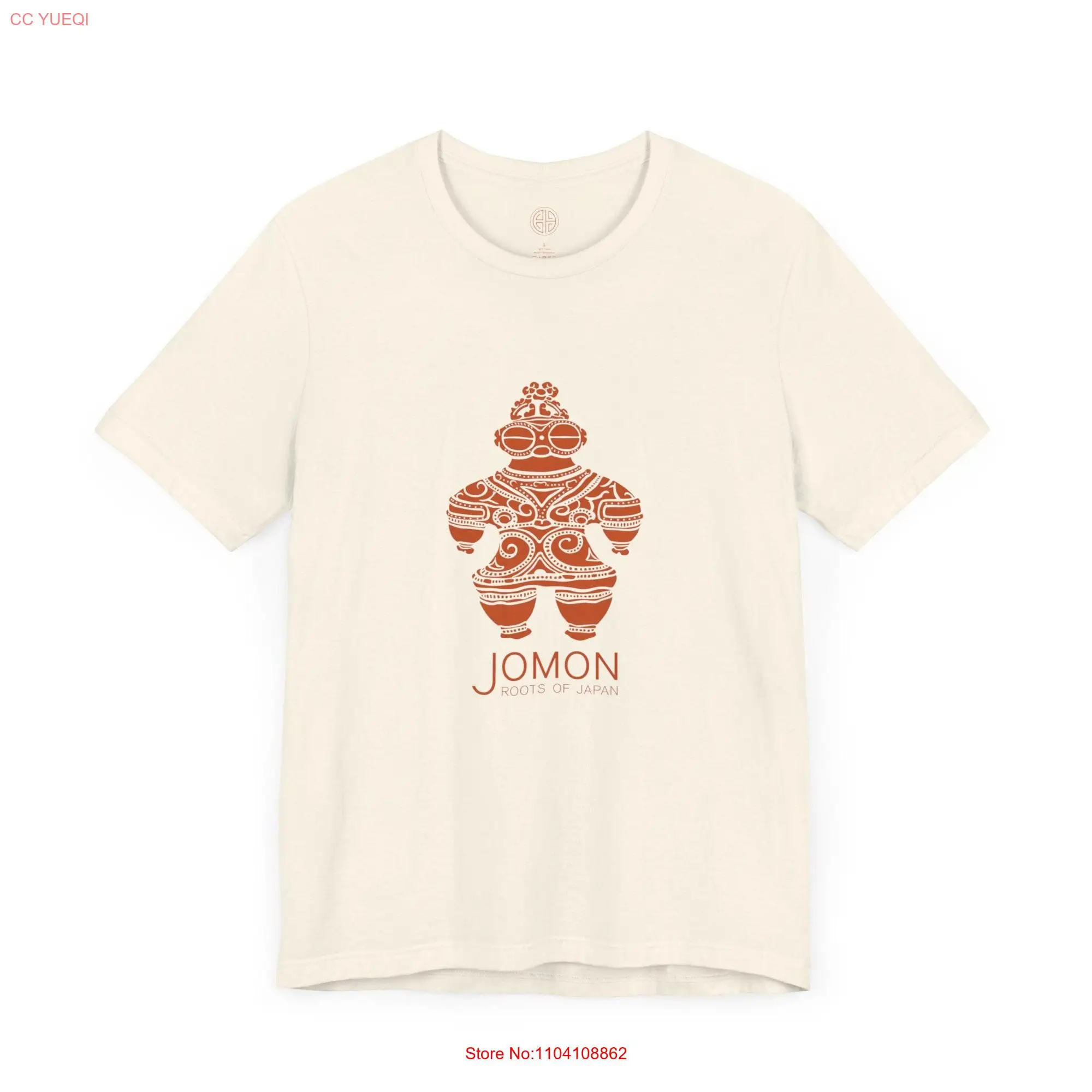 Jomon Japanese T Shirt Ancient Japan Period Folk Art Dogu Print Streetwear History Archeology  long or short sleeves