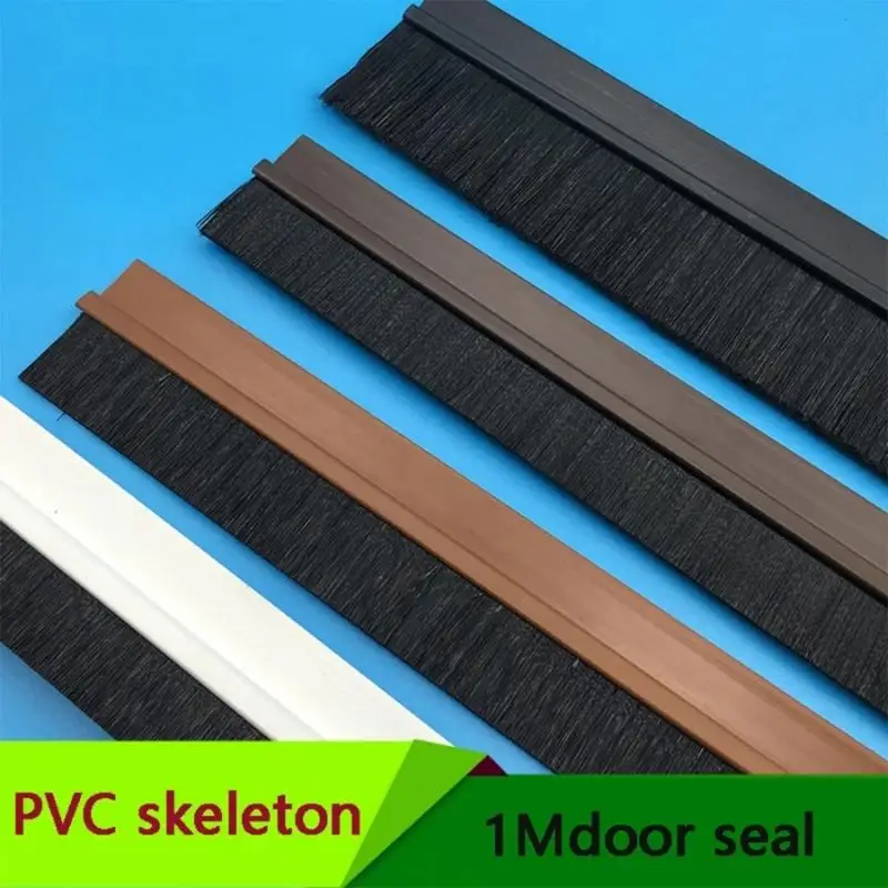 New Sale Door Bottom Seal Brush Door Seal Dust Proof Anti- Safe PVC Sealing Strip Self-Adhesive  Filling Sealing Strips