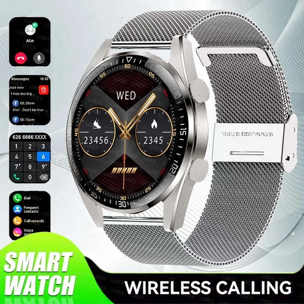 

Masculinos Watch Classic Smartwatch 1.52 HD Wireless Call Health Tracker Custom Photo Happy Birthday Present Ladies Watches New