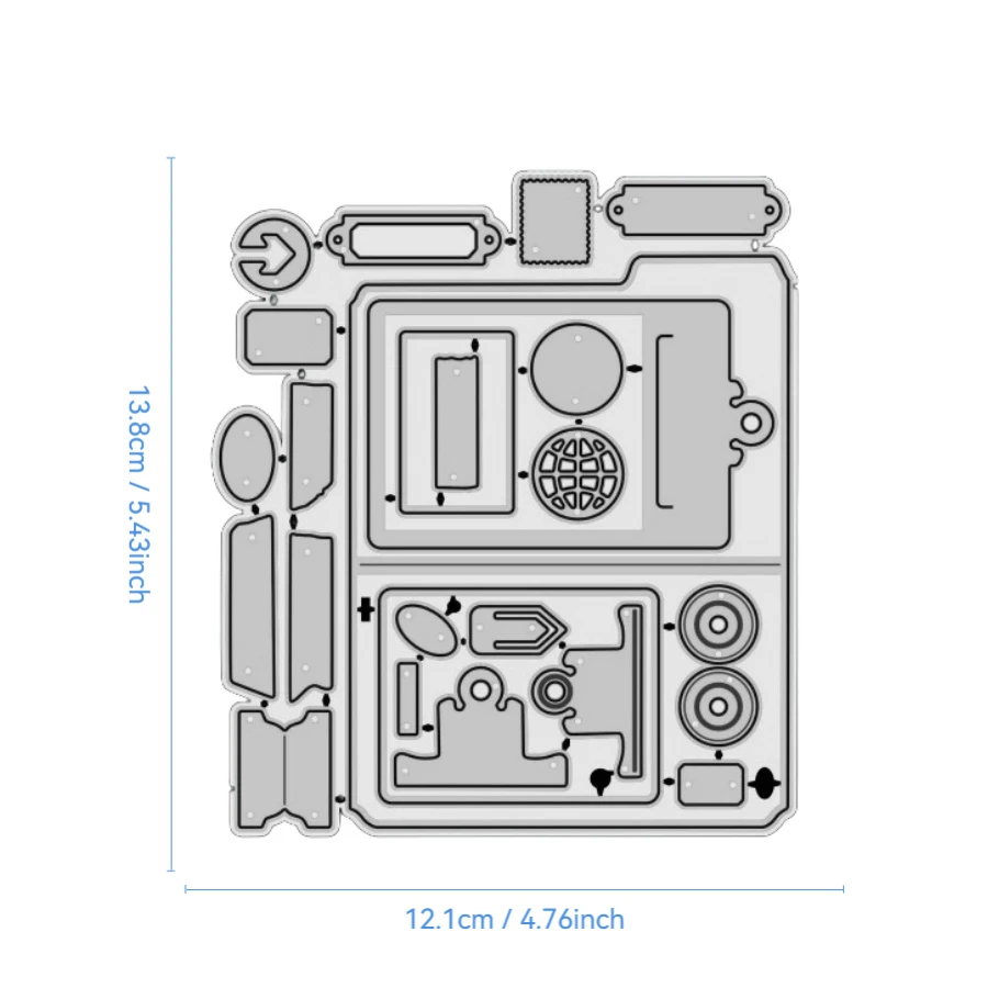 جديد وصول الحافظة والمجلدات والعلامات قطع معدنية يموت DIY بها بنفسك سكرابوكينغ بطاقة صنع الإستنسل النقش الحرفية الديكور #5