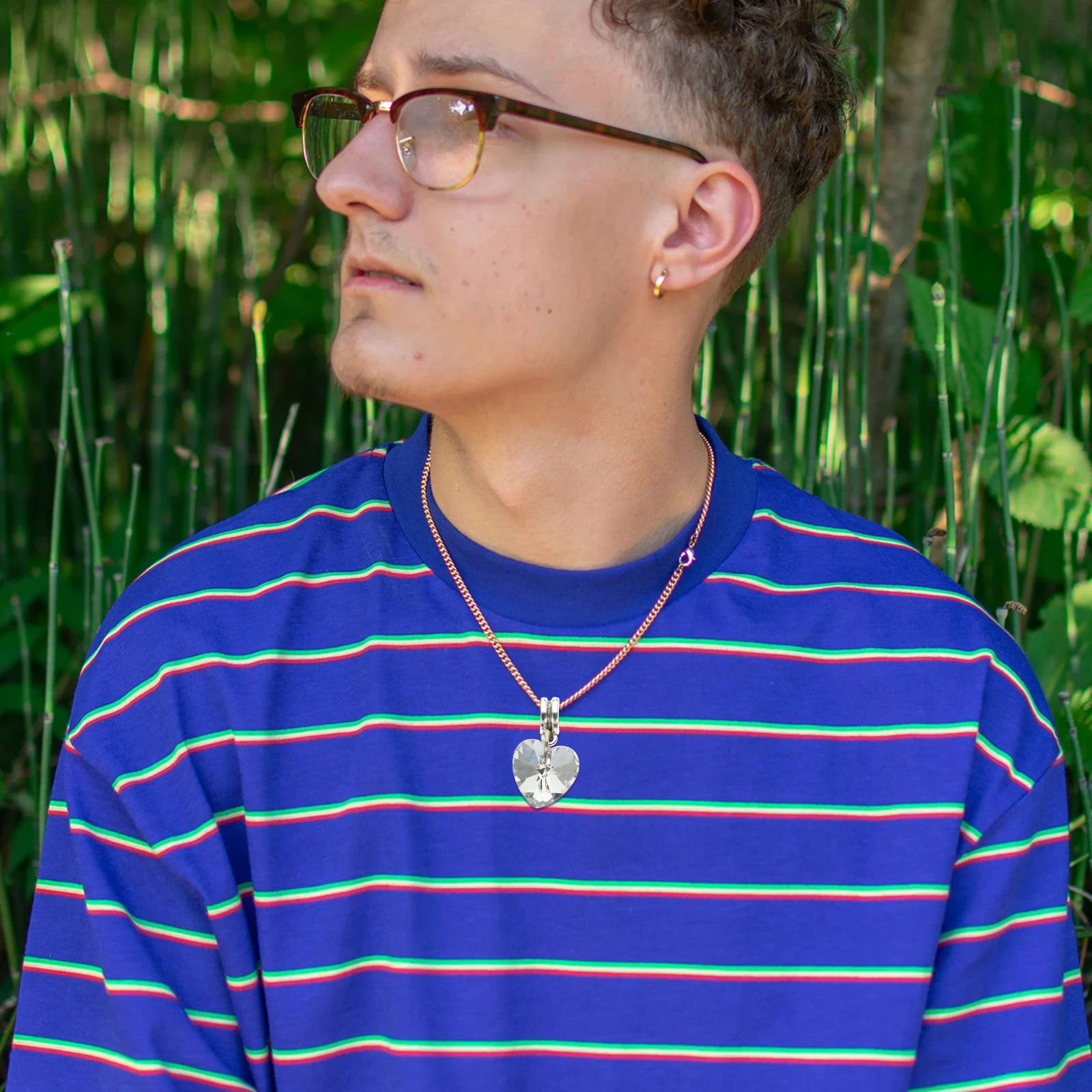 

50pcs Electroplated Heart Pendant Mixed Color Diy Jewelry Making Supplies For Necklace Bracelet Keychain Craft Imitation