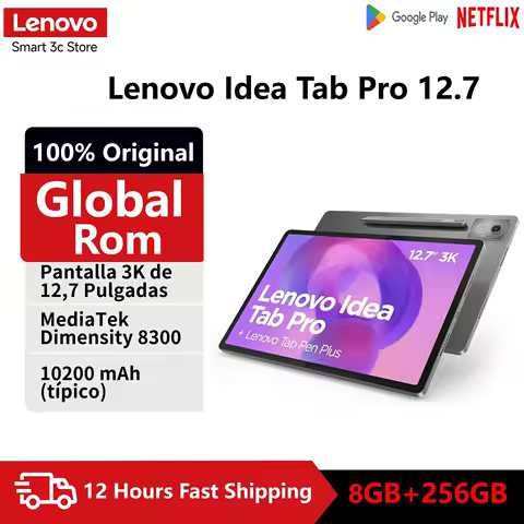 Global ROM Lenovo Idea Tab Pro 12.7 256GB Idea Pad 12.7 inch 3K 144hz MTK Dimensity 8300 WIFI 45W 10200mAh L1 Android Tablet