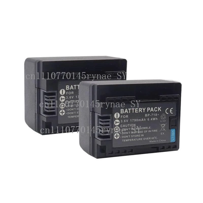 BP-709 BP-718 BP-727 Replacement Battery And Charger For Canon HF R32 R48 R300 R600 R606 M506 Camcorder