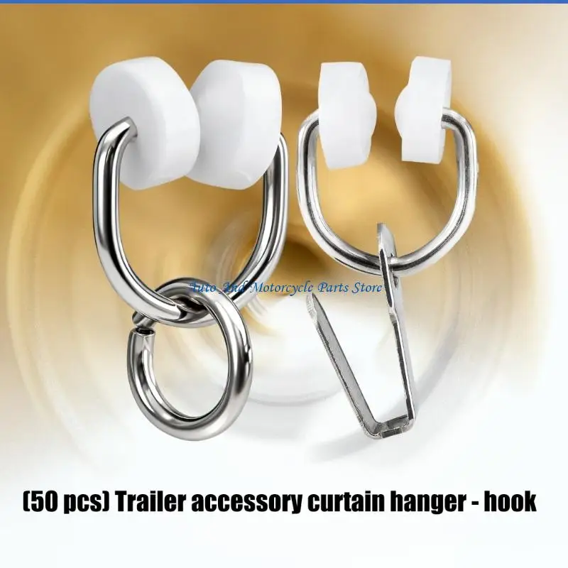 P9FD Motorhome Curtain Hanging Hook Noise Reducing Design For Hassle Travel Setup