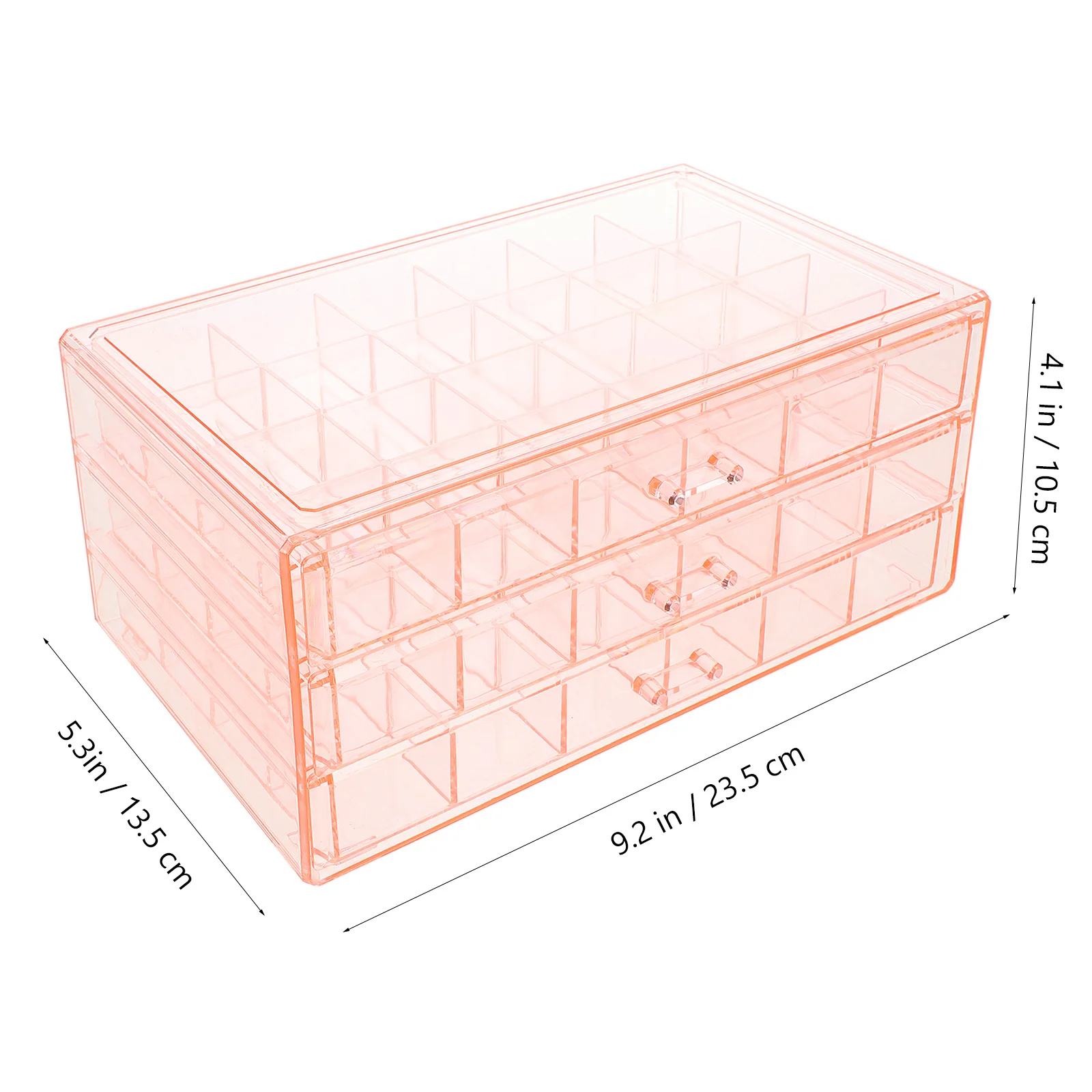 3 Layer Jewelry Storage Box Organizer Desktop Rings Earrings Jewelry Compartment Holder for Bracelets Necklaces