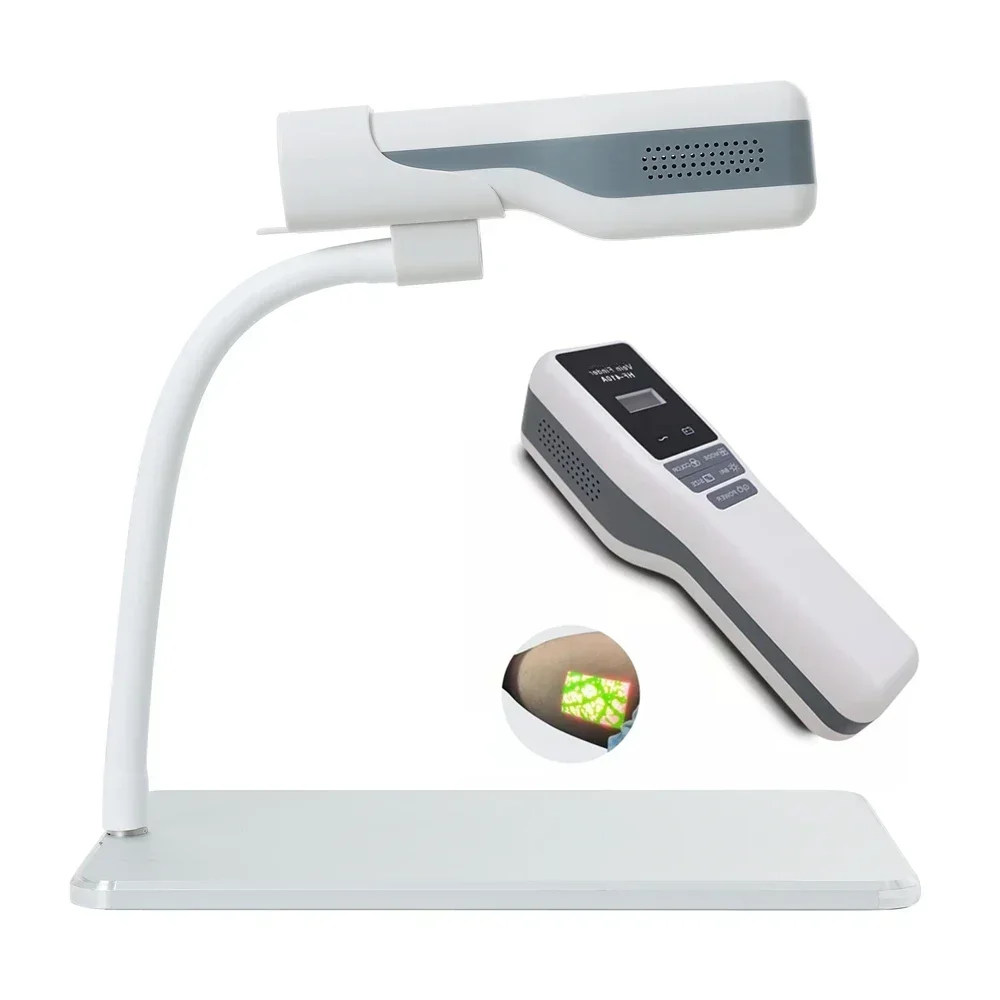 

High Resolution Medical Face Children Hand Detector Handheld Vein Finder Viewer Machine With Table Stand