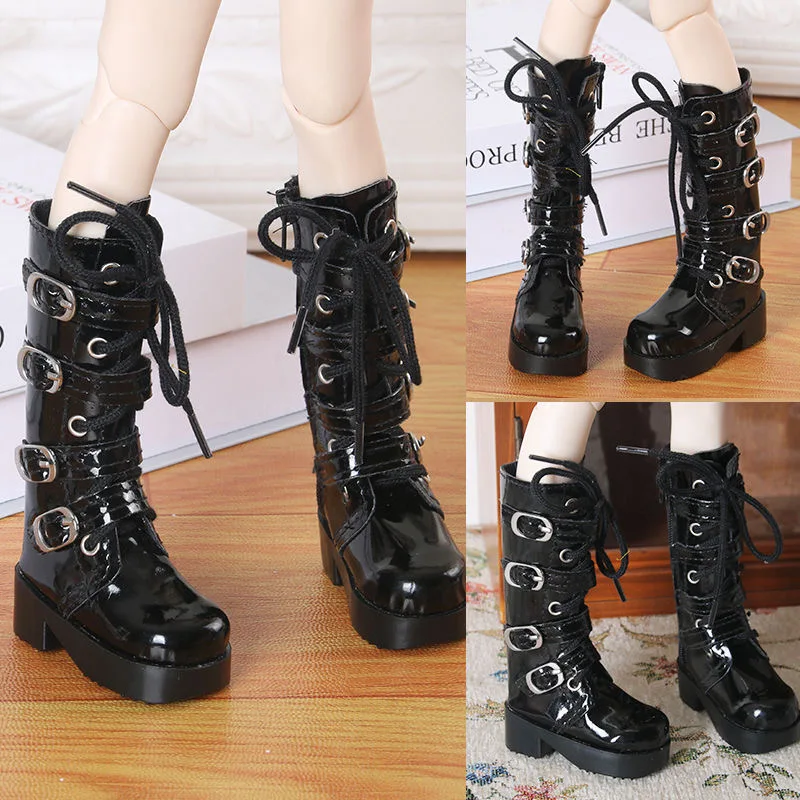 

New Style MSD MDD Thigh-High Leather Boots, 1/3 1/4 BJD Doll Shoes Free Shipping