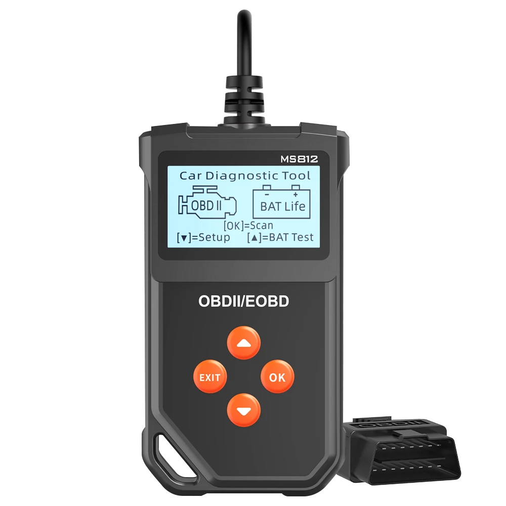 Fault Code Clear Battery Tester Check Engine System Read Vehicle Information MS812 Car Diagnostic Tools Car OBD2 Code Reader