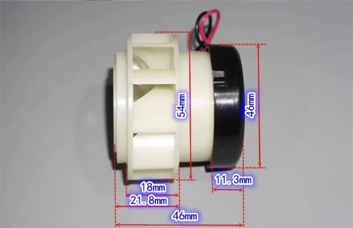 12V15V 1.1A high-speed brushless turbo fan 16W built-in drive sweeping machine brushless motor suction fan