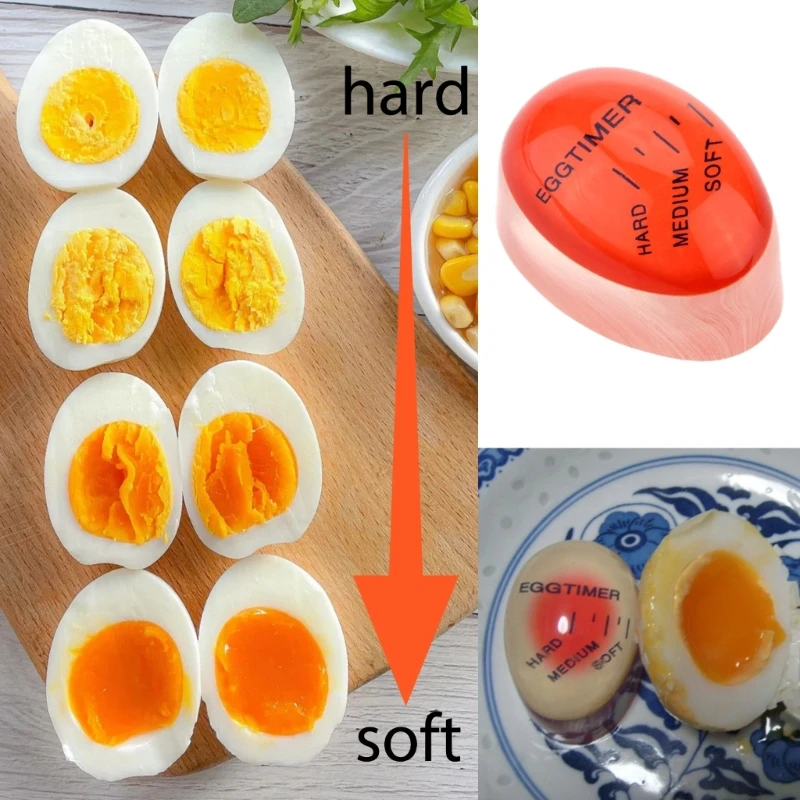 Herramienta esencial para cocinar huevos, temporizador para huevos sin esfuerzo, herramienta pequeña para hervir huevos, envío