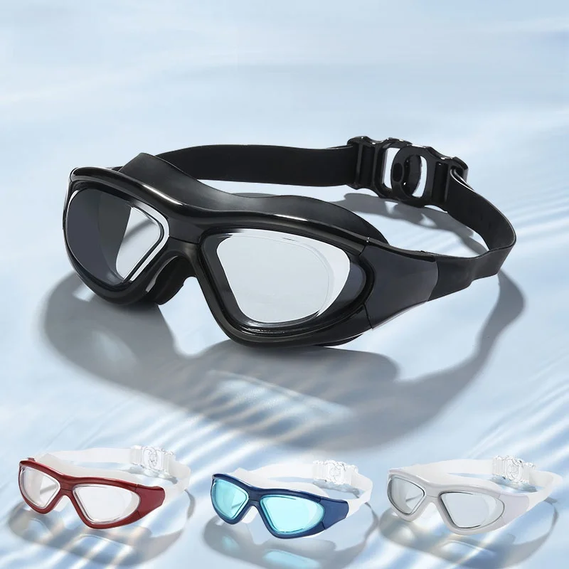 

Водонепроницаемые противотуманные очки для плавания с большой оправой, профессиональные очки для дайвинга для мужчин и женщин, модные очки для плавания.