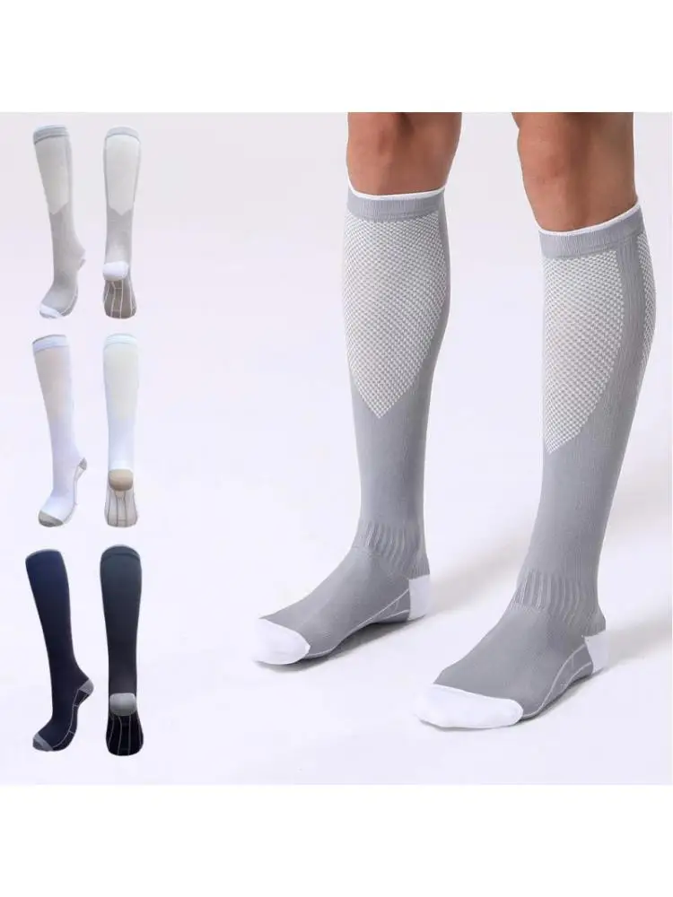 4pair  New Men Women Leisure Pressure Socks Compression Prevent Varicose Veins Decompression Leg Stockings Fitness Mesh  Outdoor