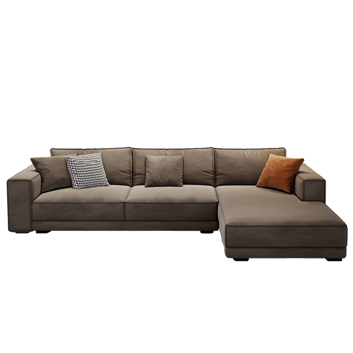 

Nordic Contemporary Hotel Villa Velvet Couch Living Room Home L Shaped Modular Sectional Sponge Sofa Set