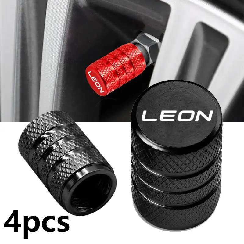 

For Seat Leon Car Wheel Tire Valve Caps Tyre Stem Covers Airdust Waterproof Accessories