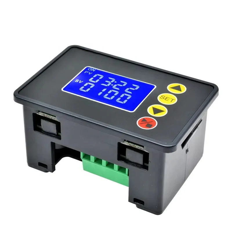 Microcomputer Time Controller DC 12V 24v AC 110V-220V Digital Time Delay Relay LCD Adjustable Timing Relay Time Delay Switch