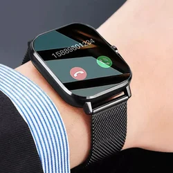 Men Smart Watch Answer Phone Call Music Playback Smartwatch Waterproof Fitness Clock Women Sports Watches for Touch Bluetooth