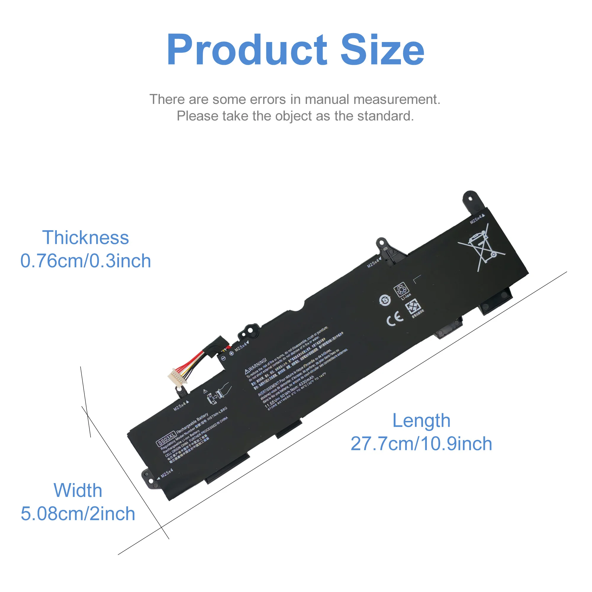 SS03 SS03XL Laptop Battery For HP EliteBook 730 735 740 745 755 830 840 846 G5 ZBook 14u G5 HSN-I12C HSN-I13C-4 HSN-I13C-5