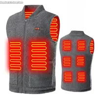 Winter USB Heated Vest 3-speed Adjustable Temperature Self-heating Vest Washable Sleeveless Heating Jacket for Outdoor Sport