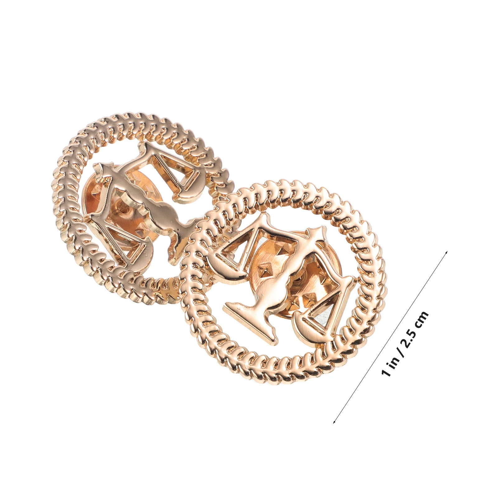 Broche de abogado, Pin de solapa de Metal para hombres y mujeres, estudiantes de la ley, traje a escala de justicia, abrigo, camisa, regalo legal, accesorio de juego de rol, 2 uds.