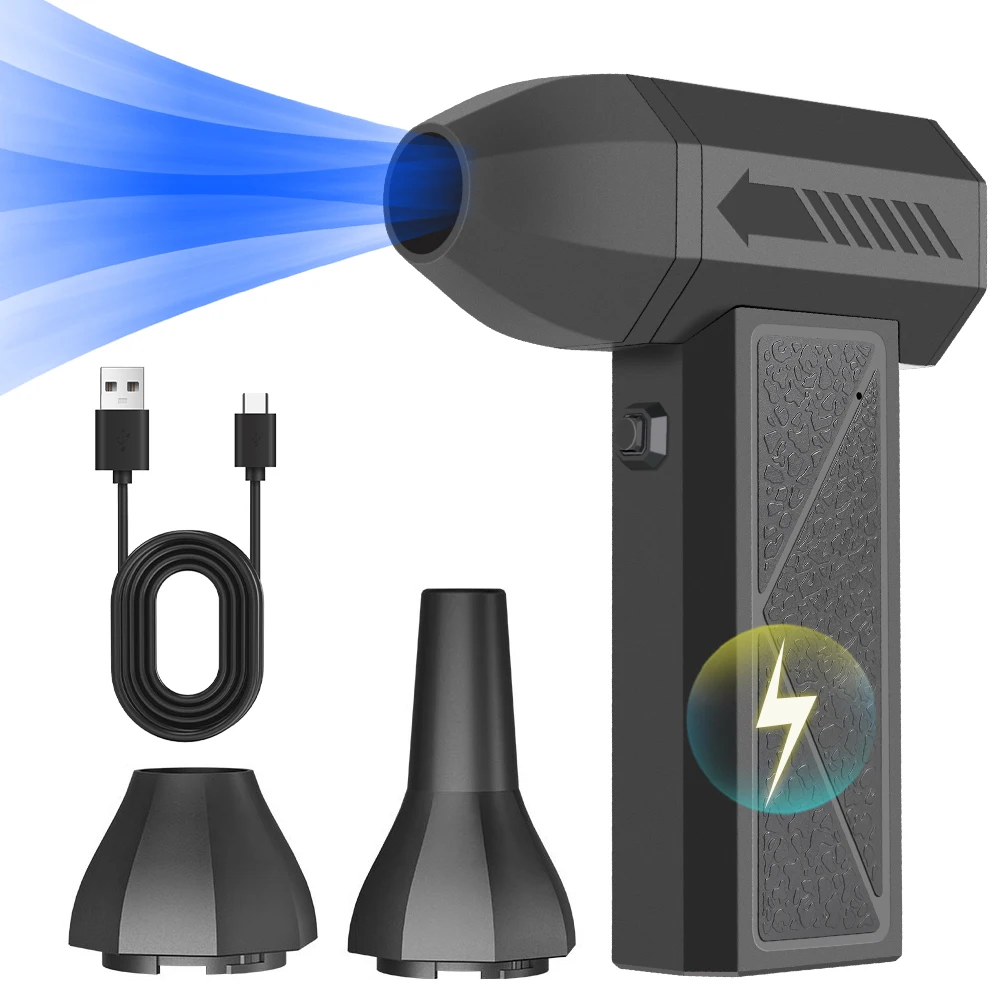 

Турбовентилятор, новый электрический воздушный тряпка 130000 об/мин, сильный выдув, портативный автомобильный снегоочиститель, очиститель, струйный вентилятор, инструмент, зарядка типа C