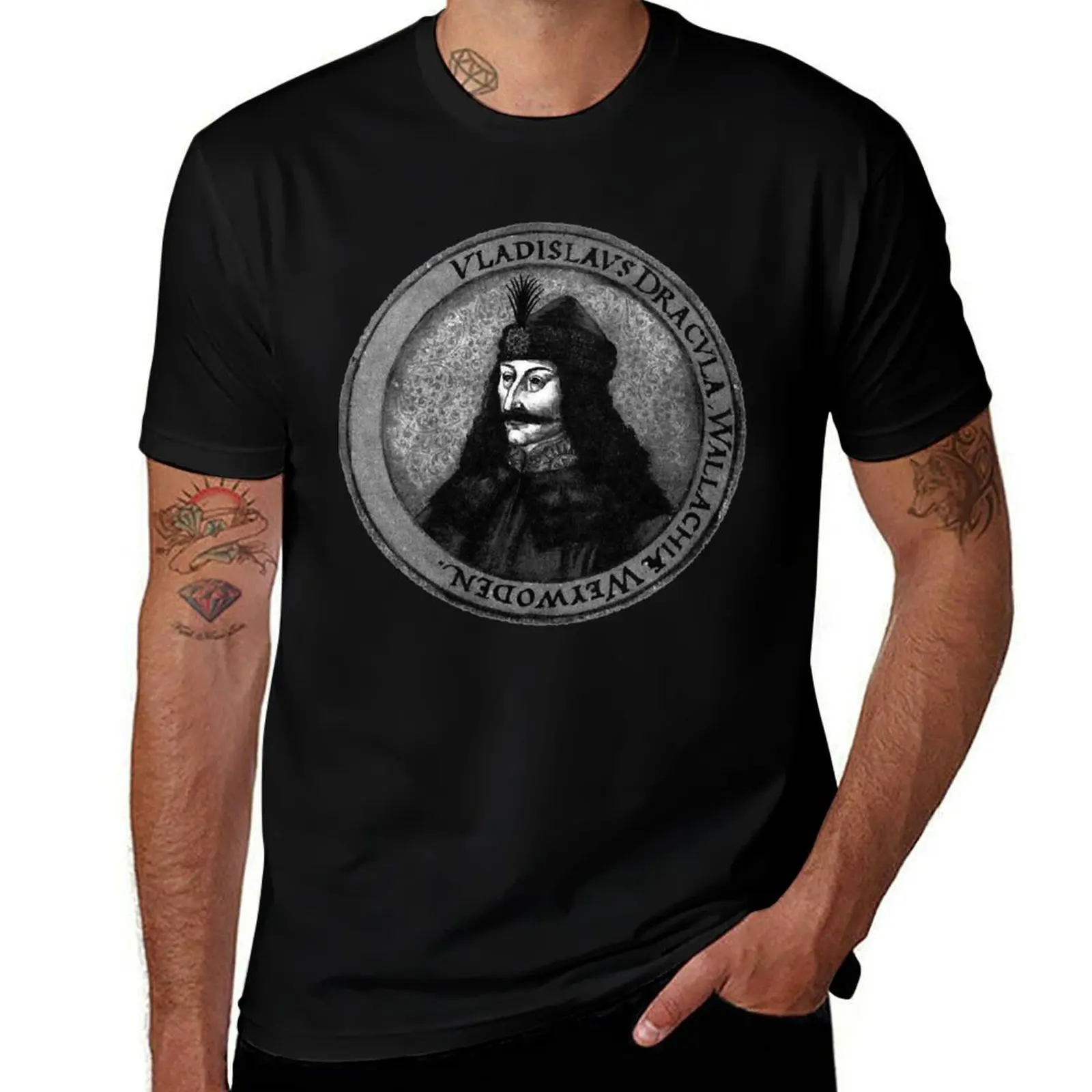 Vlad Dracula Tepes The Impaler Vampire Classic T-Shirt tops anime t shirts customizeds men t shirts