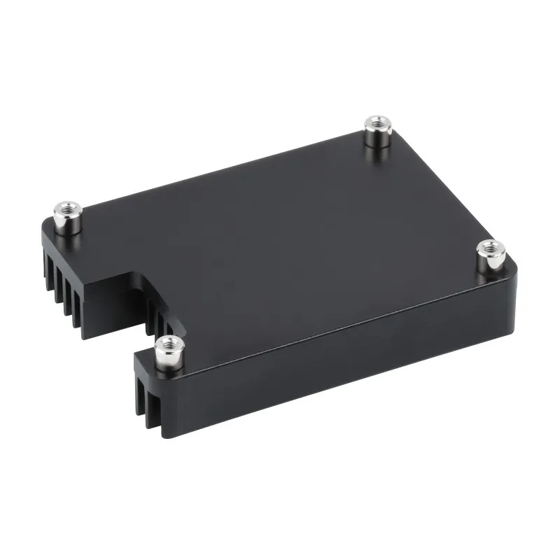 Schwarz Gewidmet Aluminium Kühlkörper für Raspberry Pi Rechen Modul 4 CM4, mit Antenne Kerbe