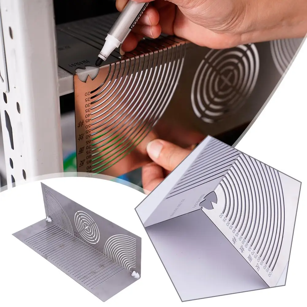 

Angle Arc Marking Tool Adjustable Linear Arc Dual-Purpose Metal Drawing Marking Tool Scriber, Line Multi-Purpose Tool, Para Y2W3