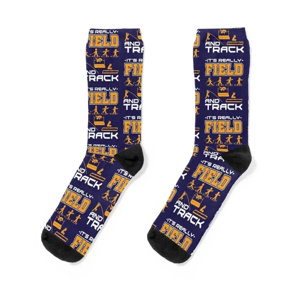 Track And Field It's Really Field And Track Socks Stockings compression Christmas Socks Ladies Men's