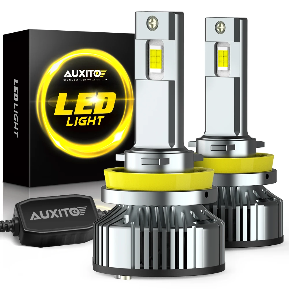 AUXITO 2x Canbus H8 H11 LED Head Light Bulbs 100W High Power LED Car Headlight for VW BMW Mercedes Benz Ford Toyota Honda Suzuki